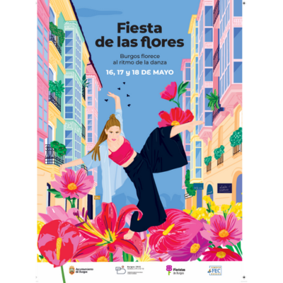 Burgos florece con arte y comercio en la Fiesta de las Flores 2025
