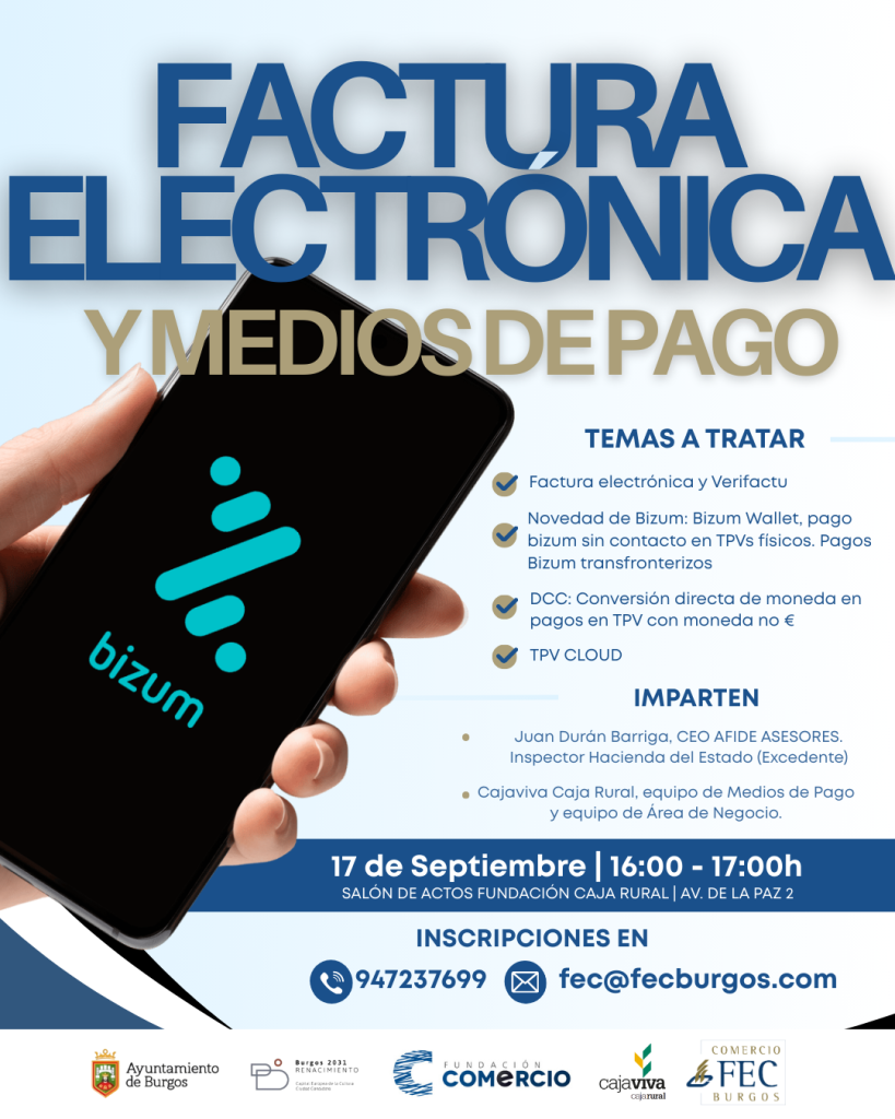 Jornada Factura electrónica y medios de pago