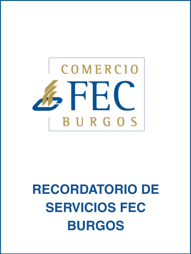 Recordatorio de servicios FEC Burgos